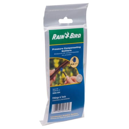 Rain Bird Full-Circle Drip Irrigation Emitter 0.5 gph 10 pk SW05-10PS